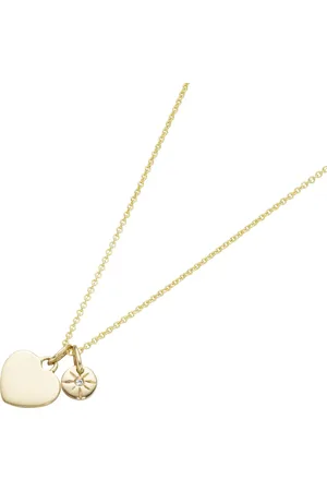 Luigi Merano Kette 2 Anhänger Herz und Brillant 585 Ketten 1 ct Damen (448.99 € / 1 ct)