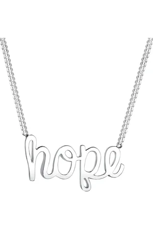 Elli HOPE Schriftzug 925 Sterling Silber Ketten 1 ct Damen (59.99 € / 1 ct)