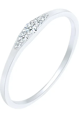Elli DIAMONDS Verlobungsring Diamant (0.07 ct) Bridal 925 Silber Ringe 1 ct Damen (179.99 € / 1 ct)