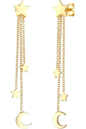 Elli Hänger Sterne Halbmond Astro Kette 925 Silber Ohrringe 1 ct Damen (39.99 € / 1 ct)