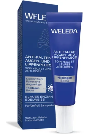 Weleda Anti-Falten Augen- und Lippenpflege Blauer Enzian & Edelweiss Augencreme 10 ml (2299 € / 1 l)