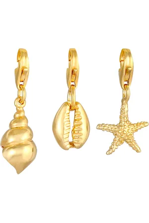 Nenalina 3er Set Seestern Muschel Strand Meer 925 Silber Charms & Kettenanhänger 1 ct Damen (69.99 € / 1 ct)