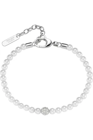 Giorgio Martello Armband mit Zirkonia und Muschelkern-Perlen, 925 Armbänder & Armreife 1 ct (88.99 € / 1 ct)