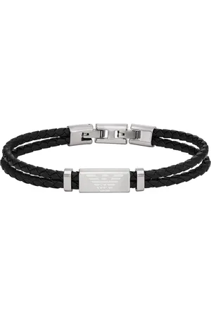 Emporio Armani Armband Leder, Edelstahl Armbänder & Armreife 1 ct Herren (115.39 € / 1 ct)