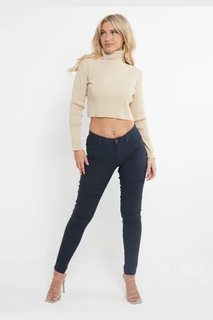 MYT Damen Skinny Super Stretch Chinos Navy