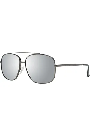 Guess Gunmetal verspiegelte Trapez-Sonnenbrille