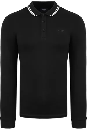 Emporio Armani Herren schwarzes Poloshirt