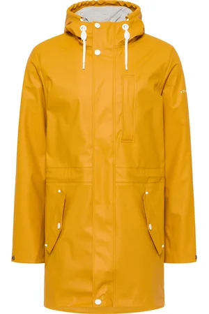 Dreimaster Regenmantel Herren Curry