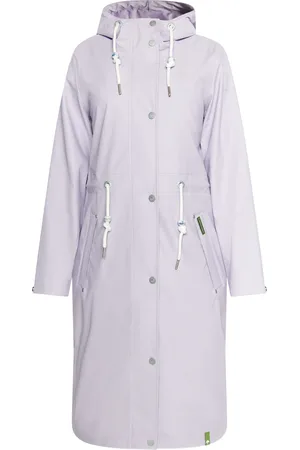Schmuddelwedda Regenmantel aus recyceltem Polyester Damen Pastelllavendel