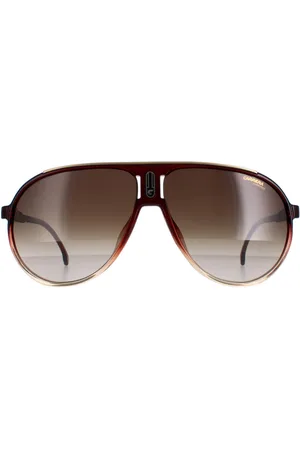 Carrera Aviator Mens Burgundy Shade Brown Gradient Champion 65/N