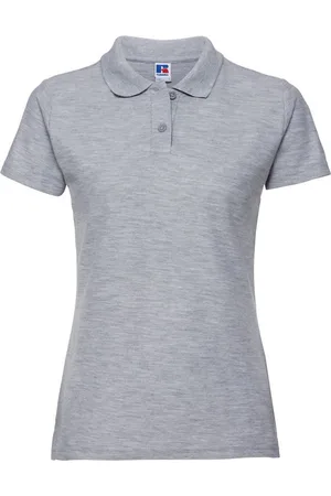 Russell Athletic Russell - "Classic" Poloshirt für Damen (Hellgrau)