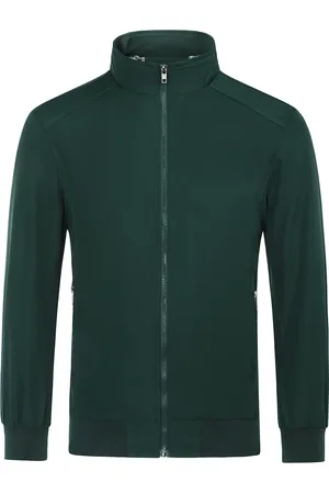 Allthemen Heren Bomberjack met opstaande kraag, overgangsjack voor de herfst, casual sportjack groen