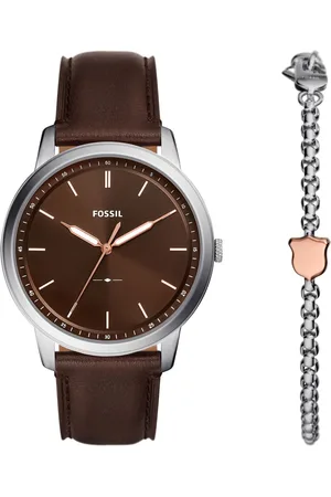 Fossil Minimalist Herren Armbanduhr FS6019SET