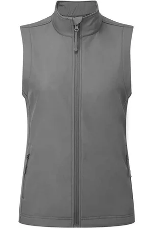 Premier Womens/Ladies Windchecker Gilet (Dunkelgrau)