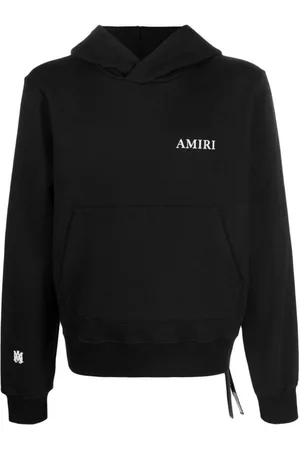AMIRI Schwarzer Kapuzenpullover mit -Puff-Logo