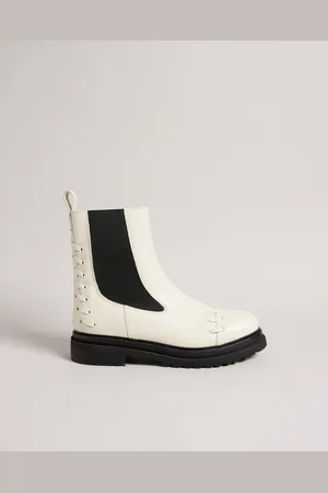 Ted Baker Lukki Womens White Chelsea Stiefel