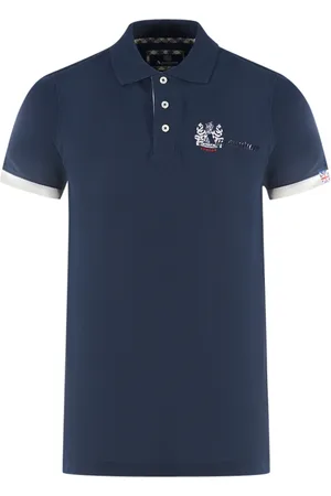 Aquascutum London Aldis Marineblaues Poloshirt