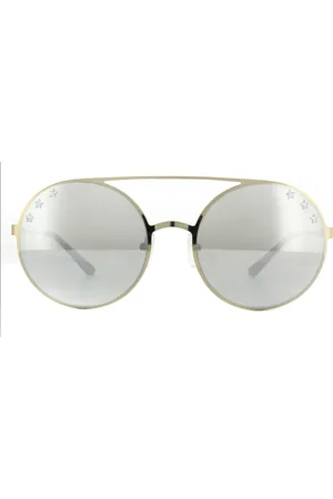 Michael Kors Sonnenbrille Cabo MK1027 11936G Blassgold Ton Silber Spiegel