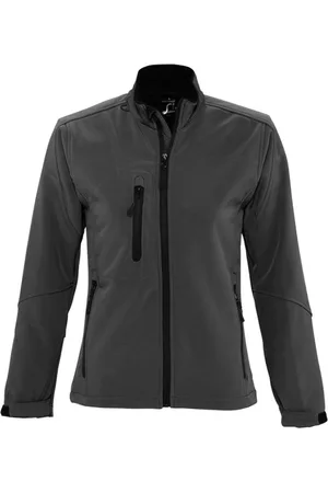 Sols Womens/Ladies Roxy Soft Shell Jacket (atmungsaktiv, winddicht und wasserabweisend) (Charcoal)