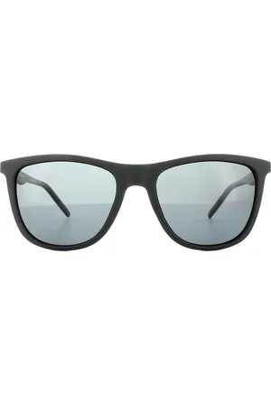 Polaroid Rectangle Mens Grau Polarisierte Sonnenbrille