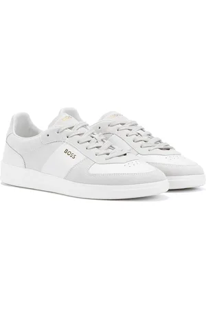 HUGO BOSS Brandon Wildleder Herren Weiße Turnschuhe