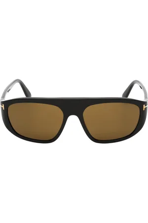 Tom Ford Roviex Lens glanzend schwarze Sonnenbrille