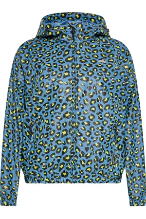 Schmuddelwedda Regenjacke Damen Stahlblau Limette Leo