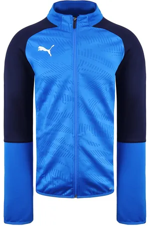 PUMA Langarm Zip Up Blue Herren Track Jacke 656193 02
