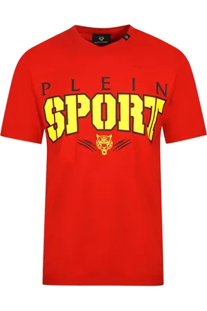 Philipp Plein Bold Sport Logo Rotes T-Shirt