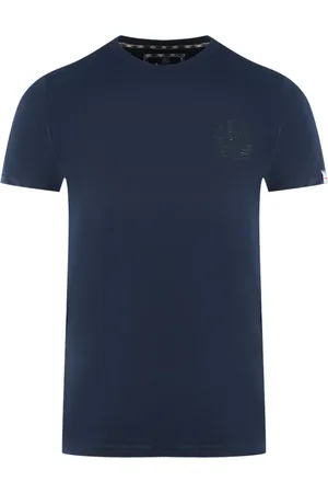 Aquascutum London Tonal Aldis Logo Marineblau T-Shirt