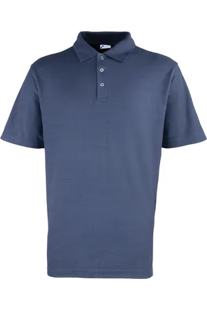 Premier Poloshirt Nietenfront für Herren (Marineblau)
