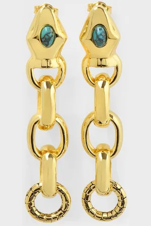 Aurélie Bidermann Ohrringe Tao aus blauem Metall
