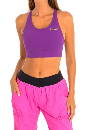 Zumba Fitness Sport-Top mit komprimierendem Gewebe Z1T00507 Frau