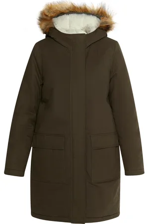 Dreimaster Winterparka Damen Dunkeloliv