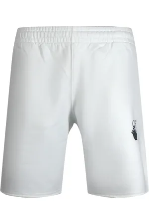 OFF-WHITE Caravaggio Arrow Weiße Sweatshorts