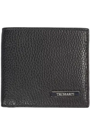 Trussardi Gepragtes Lederportemonnaie mit Munzfach und Kartenhalter