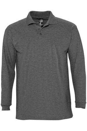 Sols Winter II - Polo à manches longues - Homme (Gris foncé)