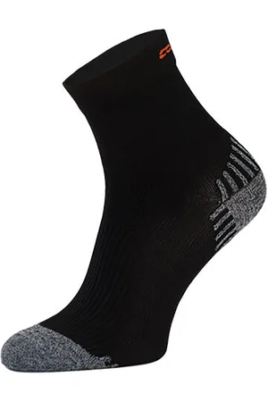 COMODO Unisex Chaussettes de Contention pour Running Compression pour Sport - Noir