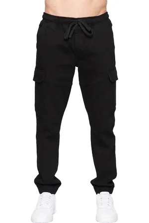 Crosshatch "Malimore" Cargo-Jeans für Herren (Schwarz)