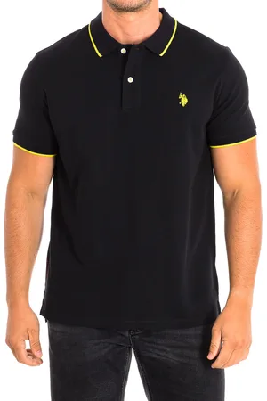 U.S. Polo Assn. KORY Kurzarm-Polo mit Kontrast-Reverskragen 64782 Mann