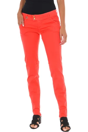 Met Damen Hose K-Chino Slim Fit Knöchellang