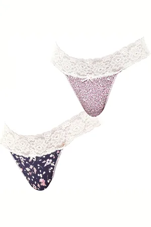 Janira 2er-Pack Baumwoll-Tangas „Coquettes“ JPT1 für Damen