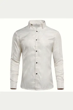 Allthemen Slim Fit Hemd in mit Paisley-Stickerei