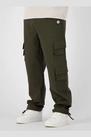 Black Bananas Monogram Tech Cargohose, Moosgrün