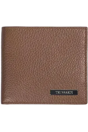 Trussardi Gepragtes Lederportemonnaie mit Munzfach und Kartenhalter