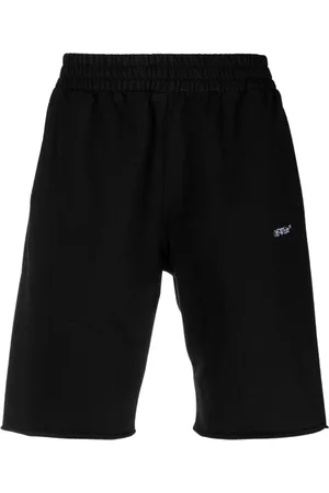 OFF-WHITE Schwarze Sweatshorts im -Scribble-Design