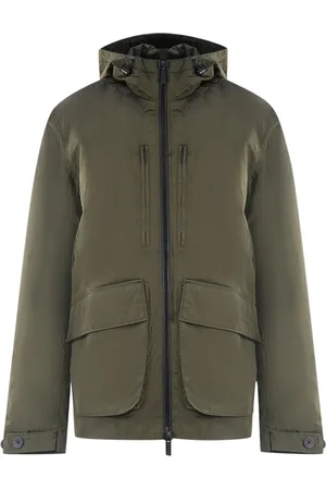 Lyle & Scott Schlichte Jacke mit grüner Kapuze