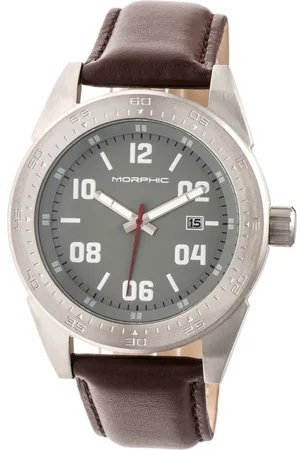 Morphic M63 Series Uhr mit Lederarmband und Datum
