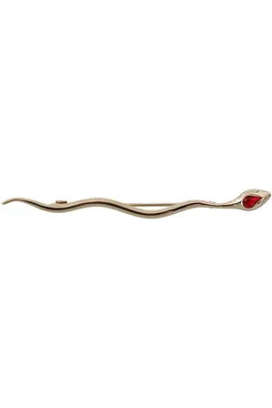 Dolce & Gabbana Serpente Kristall Brosche Anstecknadel