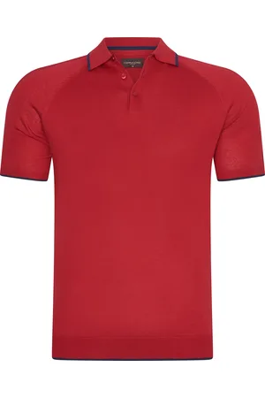 Cappuccino Italia Tipped Tricot Polo von in der farbe und in größe L.